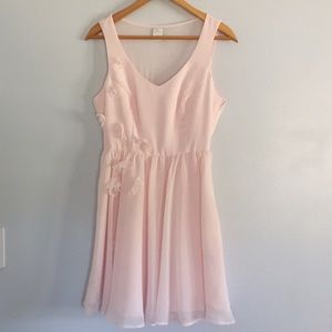 Lauren Conrad Baby Pink Skater Dress